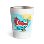 bugisショップの煌めくトロピカルバード🐦️ Thermo Tumbler