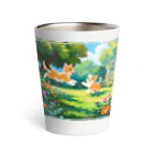 chibi_hikariのGrassPlay Kitties Thermo Tumbler