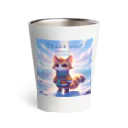 ビビりな番犬くんのふわふわフレンズ！にゃんこ Thermo Tumbler