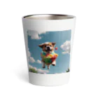 pezupezuの空飛ぶワンダフル犬 Thermo Tumbler