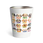 ハワイライフのアロハシャツ犬 Thermo Tumbler