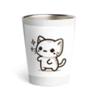 ayamomohidemiの可愛いねこちゃん Thermo Tumbler