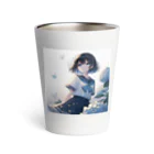 chika_22の紫陽花と女子高生 Thermo Tumbler