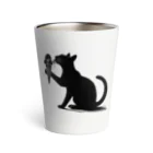 YPO_industryのアイスを舐める猫 Thermo Tumbler