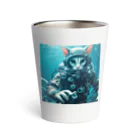 frogsystemの猫ダイバー Thermo Tumbler