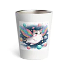 キャットパラダイス☆彡のユニ猫　宇宙空間 Thermo Tumbler