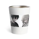 よる＠AIイラストのBoy&Girl1 Thermo Tumbler