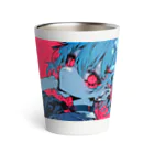 as -AIイラスト- の赤目の子 Thermo Tumbler