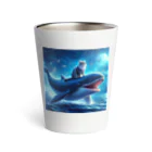 sarudoの猫と海 Thermo Tumbler