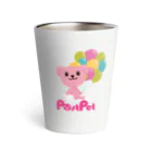 PostPet Official Shopのモモとふうせん Thermo Tumbler