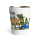 ataruno artのヘラジカ moose (カラー) Thermo Tumbler