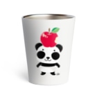 イラスト MONYAAT のパンダ！ズレぱんだちゃんのリンゴ食べたの誰？　 Thermo Tumbler