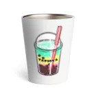 Cɐkeccooのタピオカマニア-レインボー Thermo Tumbler