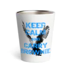 座敷ふくろうのKEEP CALM AND CARRY BROWNIE Thermo Tumbler