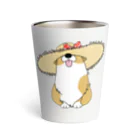 5corgisの麦わらコーギー Thermo Tumbler