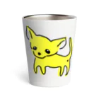 akane_art（茜音工房）のゆるチワワ（イエロー） Thermo Tumbler