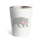 bear loves salmonの木彫りの熊 Thermo Tumbler