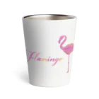 mojitoiro（もじといろ）のフラミンゴ  Flamingo サーモタンブラー