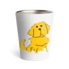 カカオのゴールデンレトリバー　犬 Thermo Tumbler