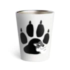 真希ナルセ（マキナル）のちらり柴犬（黒柴） Thermo Tumbler