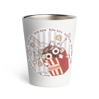 イラスト MONYAAT のポップコーン侵入OK Thermo Tumbler