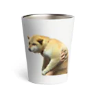 柴犬しばわんこhana873の微妙な表情のもふもふ柴犬しばいぬ Thermo Tumbler