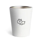 犬のアパレル屋の左手で書いた犬 Thermo Tumbler