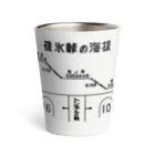 新商品PTオリジナルショップの熊ノ平駅観光案内看板（下地無し） Thermo Tumbler