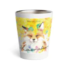 Kaorinkoのミモザまみれのキツネさんグラス Thermo Tumbler