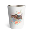 猫カフェラグドール（大阪難波）の猫カフェラグドールみらめるflower Thermo Tumbler