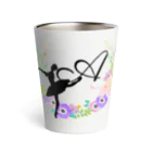 バレエシルエット ballet*pointe_pon*のバレエシルエット◇A-1/パステル◇ Thermo Tumbler