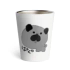 こてんshop.pugのふにゃぱぐbk Thermo Tumbler