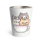 DECORのネコがいっぱいティーカップ Thermo Tumbler