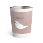 バニラ＆チッチのおリボン白文鳥さん Thermo Tumbler