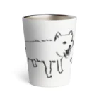 水母の骨プロの犬吠の犬 Thermo Tumbler