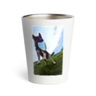 狂気のいぬ屋さんのジャンプ犬 Thermo Tumbler