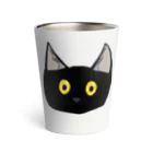 Sorakuの黒猫テトラ顔　アニメver. Thermo Tumbler