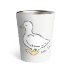 little bee リトルビーの大 グレー アヒル あひる ダック duck Thermo Tumbler