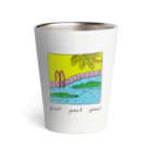 Futakawa Mayuのグッズショップのpool ワニ Thermo Tumbler