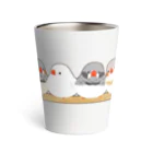 TeaDrop.Cのキンカチョウ（枠付き） Thermo Tumbler