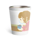 すぬたんのグッズ売り場のSSWすぬたんグッズ｢ピュアココア｣イラスト Thermo Tumbler