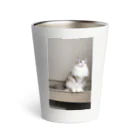 こむぎSHOPのピアノの上のこむぎ Thermo Tumbler