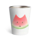 にゃっつ@ｴｯｾｲ漫画&ｲﾗｽﾄの😺猫スイカ🍉 Thermo Tumbler