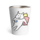 NANO_CARDSのリラックスネコ Thermo Tumbler