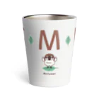 イラスト MONYAAT のスズメがちゅん SMLTシャツ Thermo Tumbler