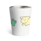 とろみついものすなねこさん と さぼてんず Thermo Tumbler