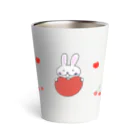 カワラリマーのうさぎちゃんとさくらんぼ Thermo Tumbler