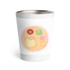 ぱすてらむぎこの野菜みつめるパンちゃん_ロゴ Thermo Tumbler