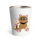 Secret gardenのたぬきとにゃんこ(改) Thermo Tumbler