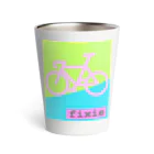 komgikogikoのピストバイク(ピンク) Thermo Tumbler